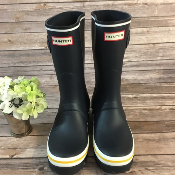 Hunter Shoes - Navy Matte Hunter Boots
